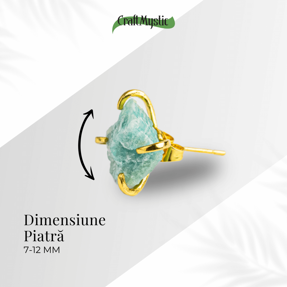 Liniste si Armonie – Cercei cu Amazonit si Finisaj Auriu [4]