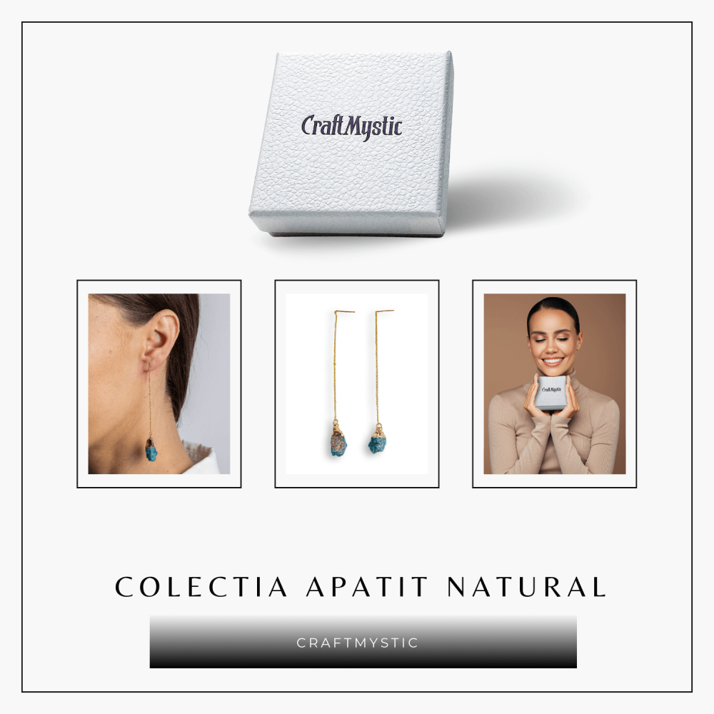 Claritate si Inspiratie – Cercei Lungi cu Apatit Brut [8]