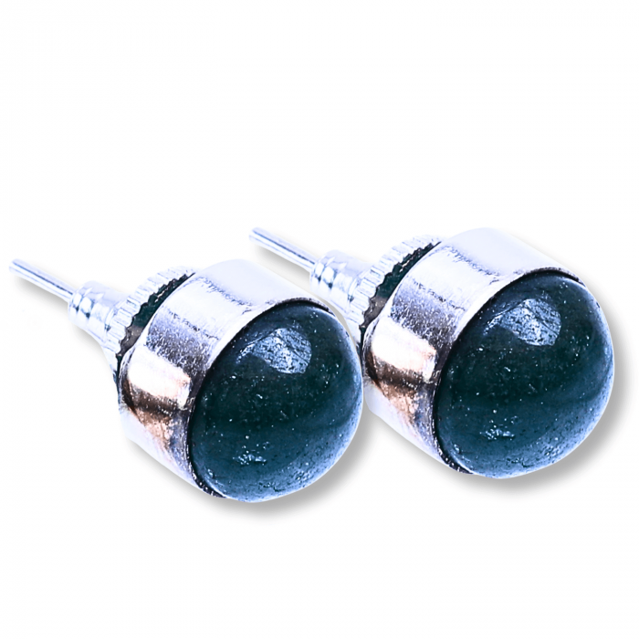 Cercei Eleganti cu Jad Verde, inchidere pe surub, pentru echilibru si protectie [9]
