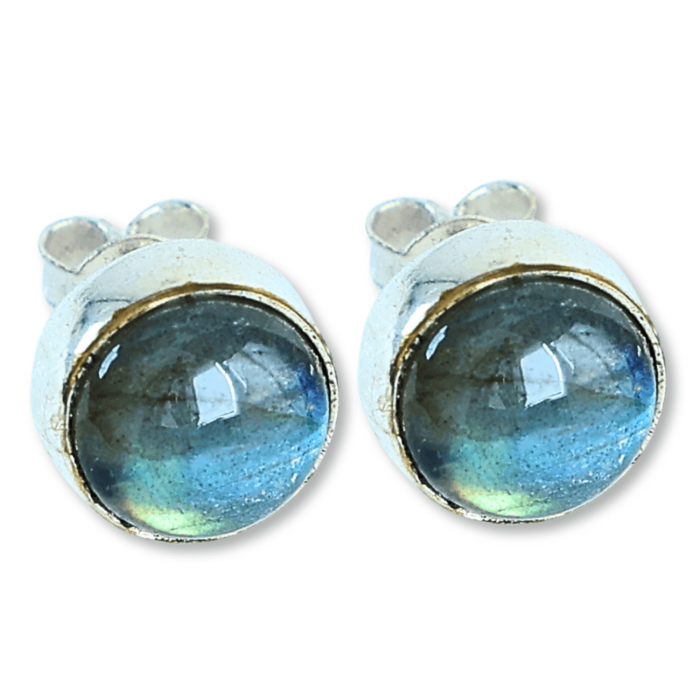 Cercei Eleganti cu piatra Labradorit Natural inchidere pe surub, pentru echilibru si protectie [1]