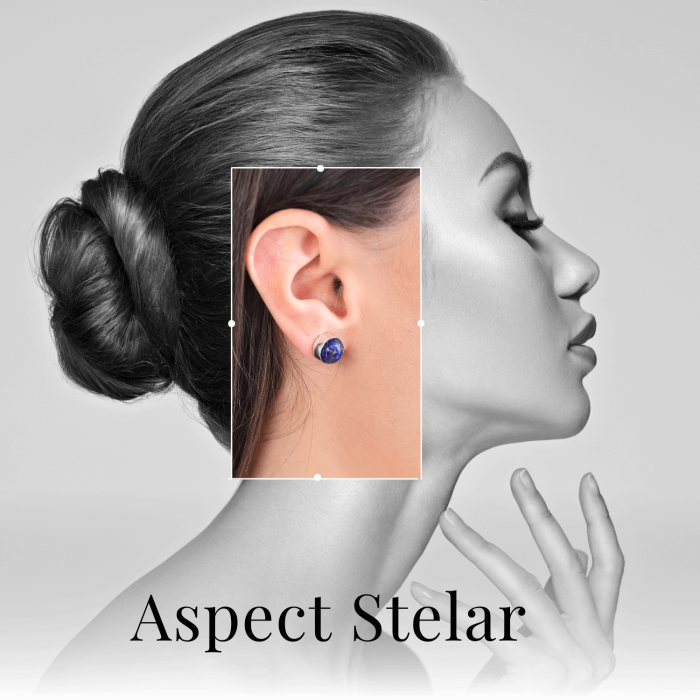 Cercei Eleganti cu Lapis Lazuli Natural, pentru claritate mentala si intelepciune [2]