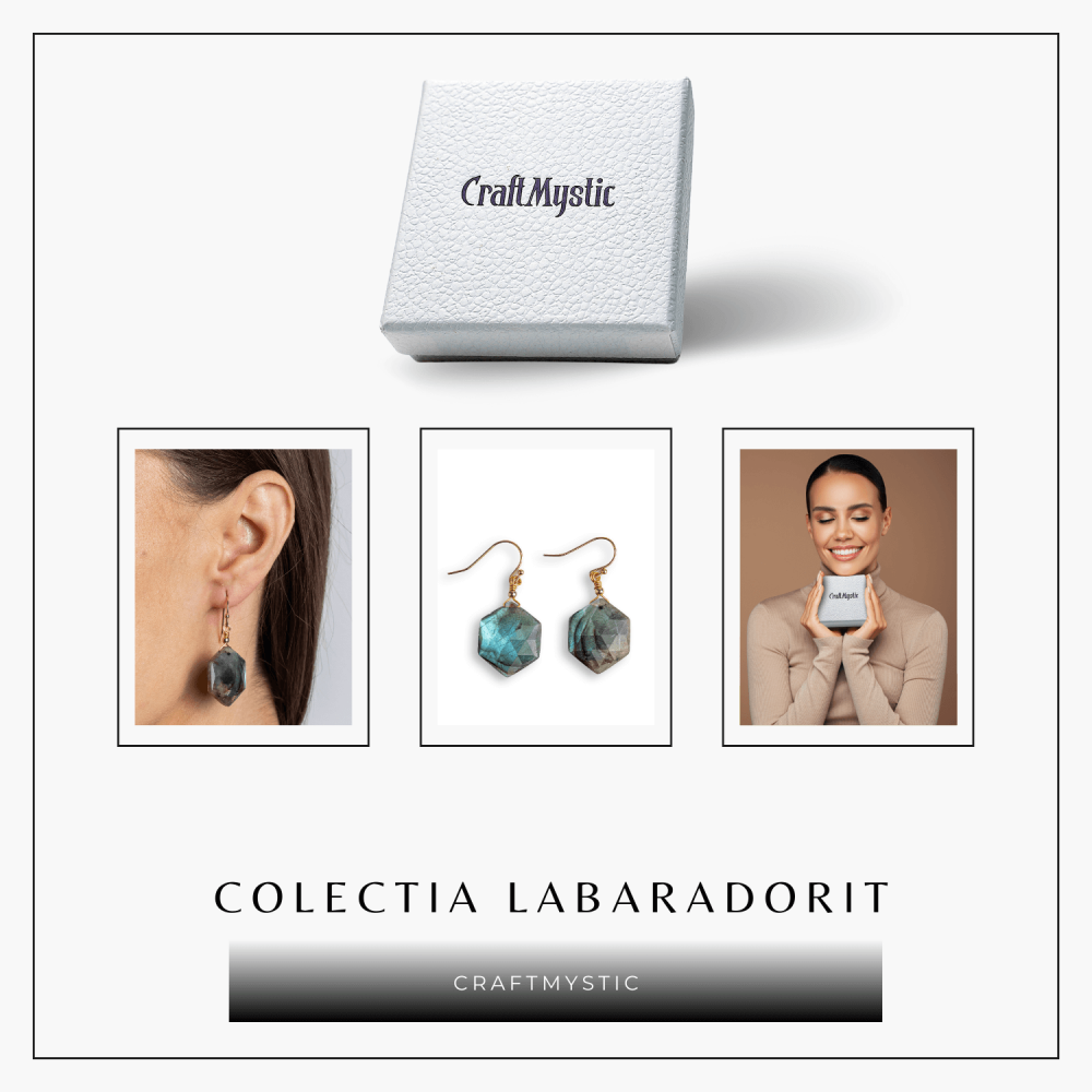 Vibratie Protectoare – Cercei cu Labradorit si Reflexii Albastre [8]