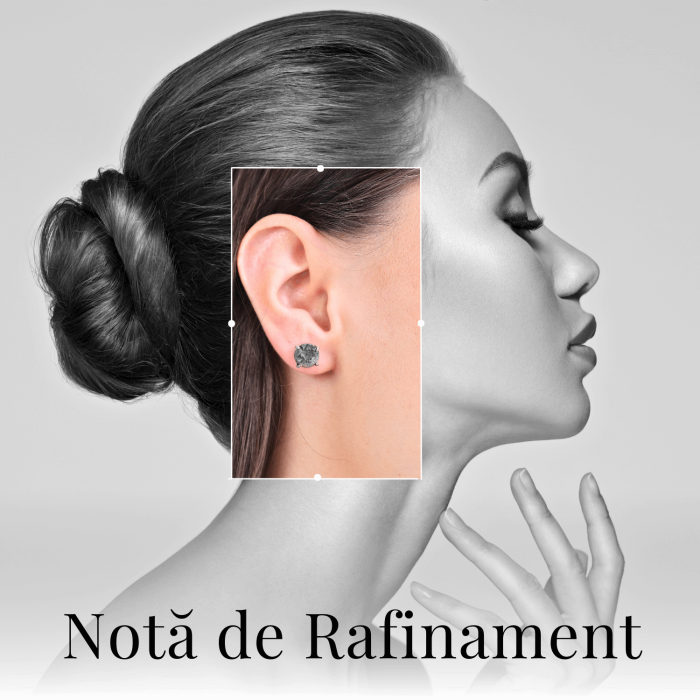 Cercei Eleganti cu Pirita Naturala, inchidere pe surub, pentru protectie si noroc [3]