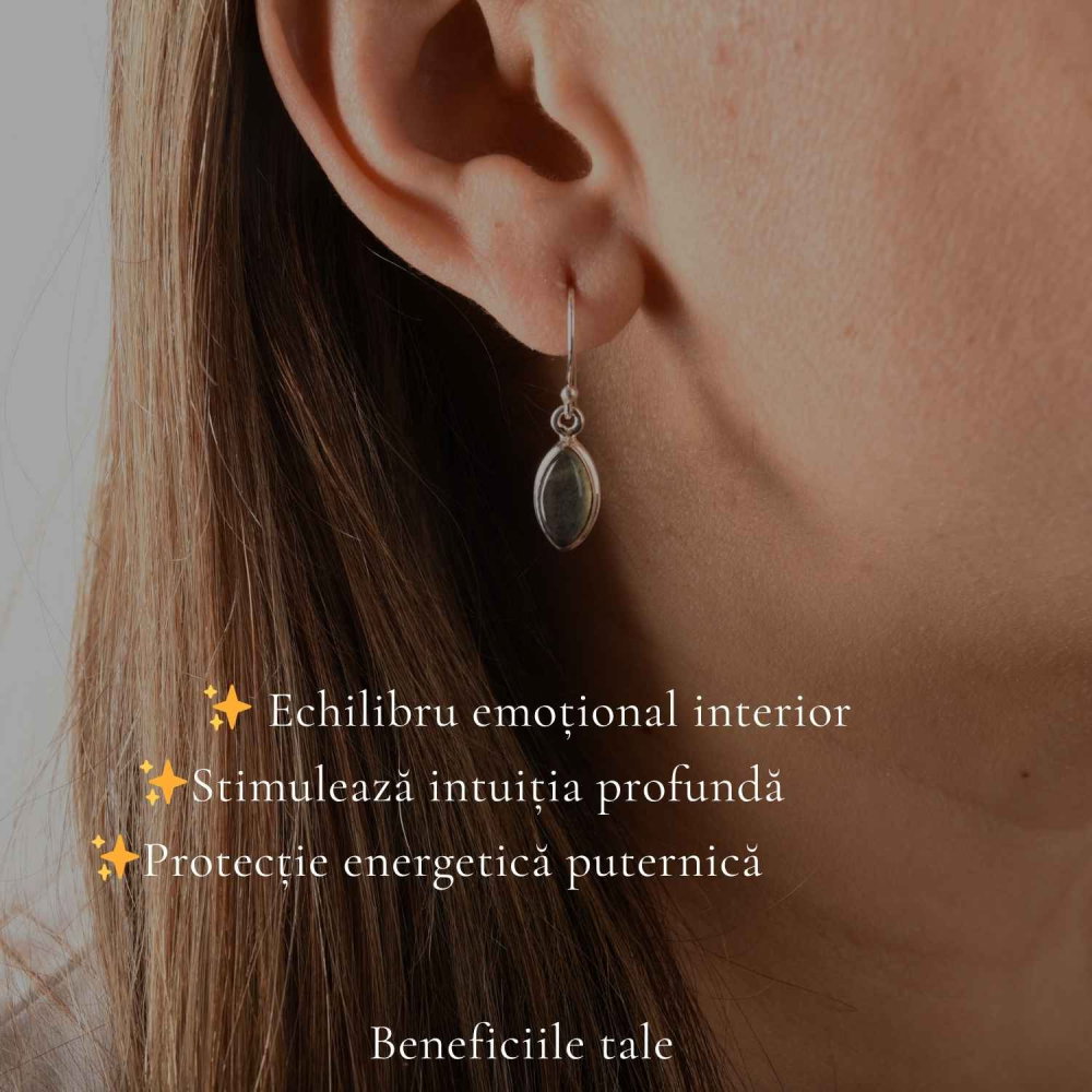 Cercei Labradorit forma Delica Argint 925 – Protectie si Intuitie [3]
