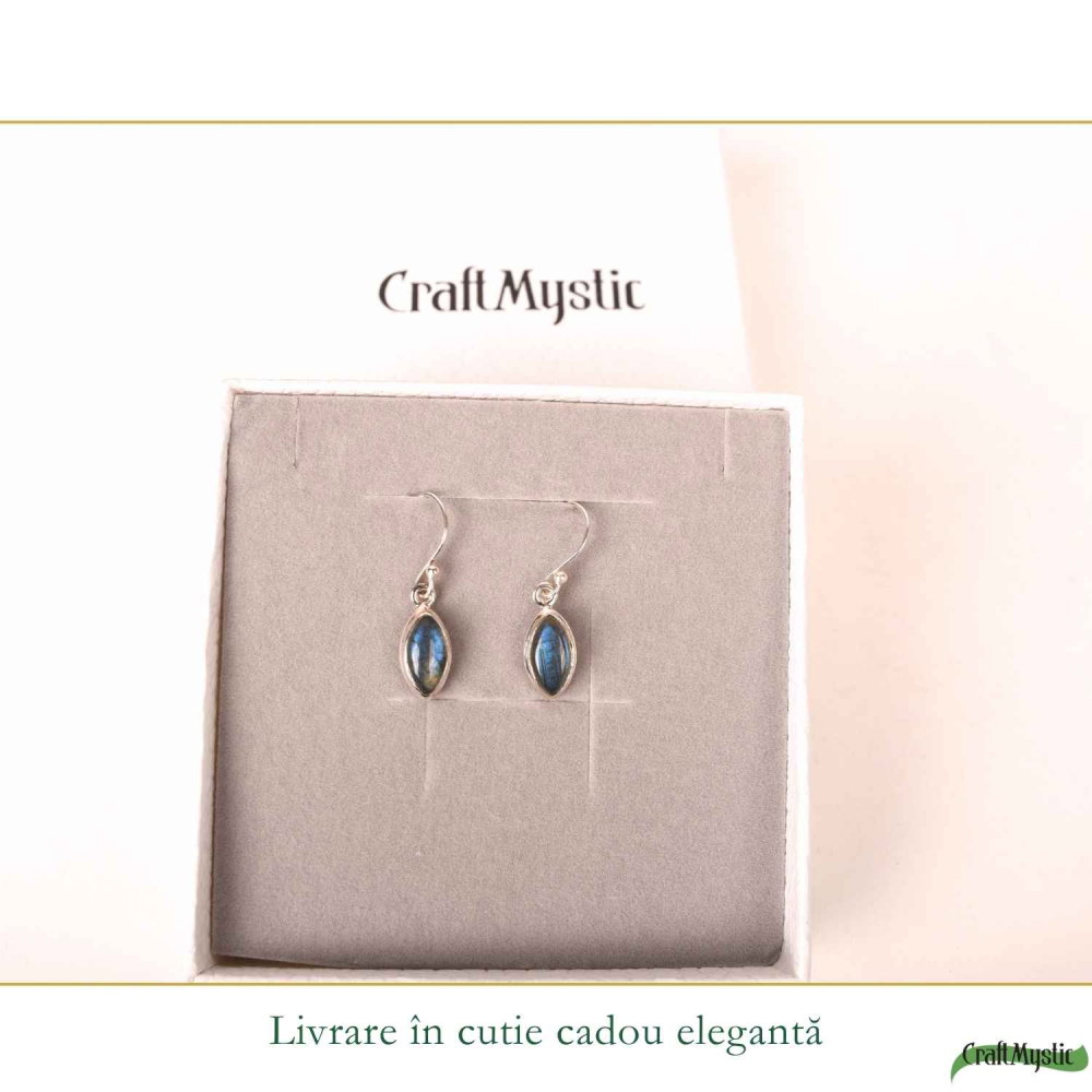 Cercei Labradorit forma Delica Argint 925 – Protectie si Intuitie [6]