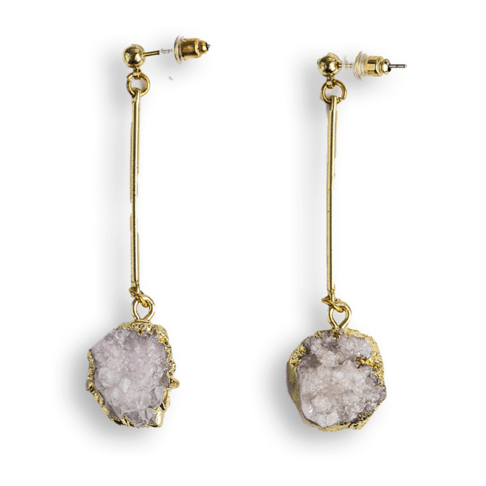 Piatra Luminii – Cercei cu Druzy pentru echilibru si frumusete [1]