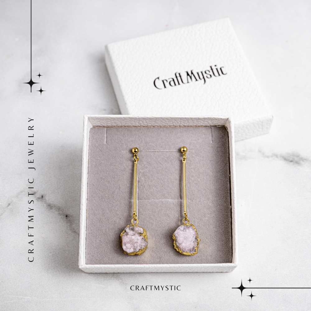 Piatra Luminii – Cercei cu Druzy pentru echilibru si frumusete [7]