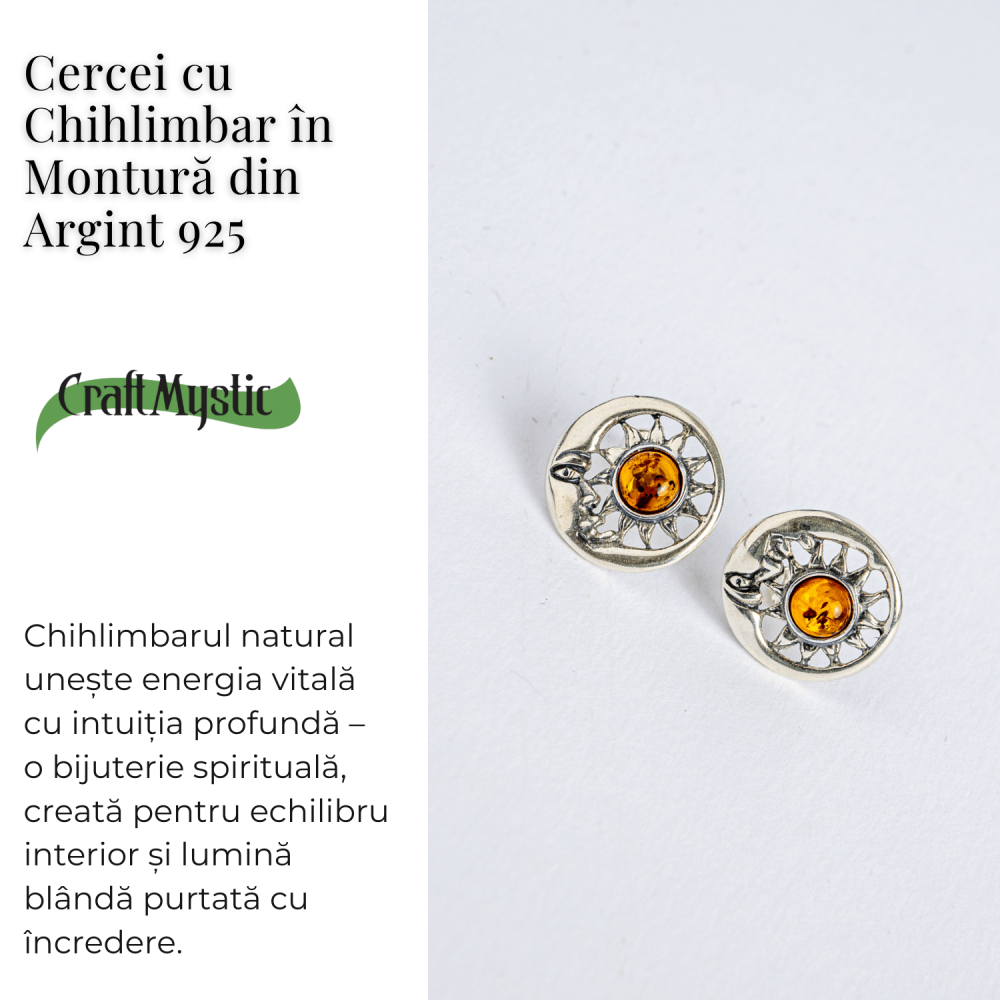 Cercei spirituali – Chihlimbarul care uneste energia si intuitia in montura argint 925 [5]