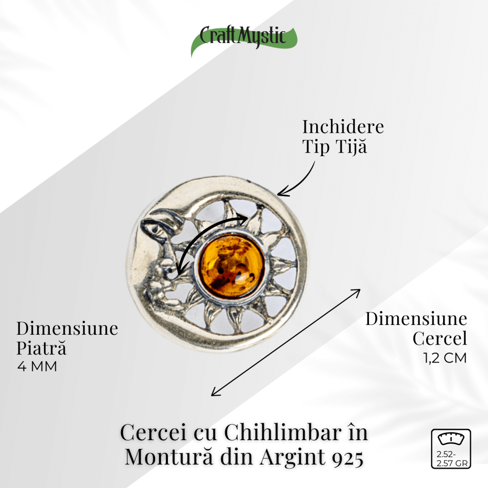 Cercei spirituali – Chihlimbarul care uneste energia si intuitia in montura argint 925 [3]