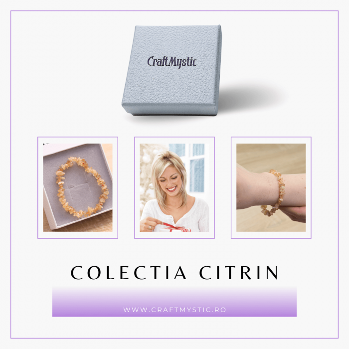 Bratara Elastica cu Chipsuri de Citrin [7]