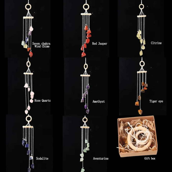 Clopotel de Vant Artizanal cu Pietre Semipretioase de Citrin - Armonie si Eleganta in Casa Ta [6]