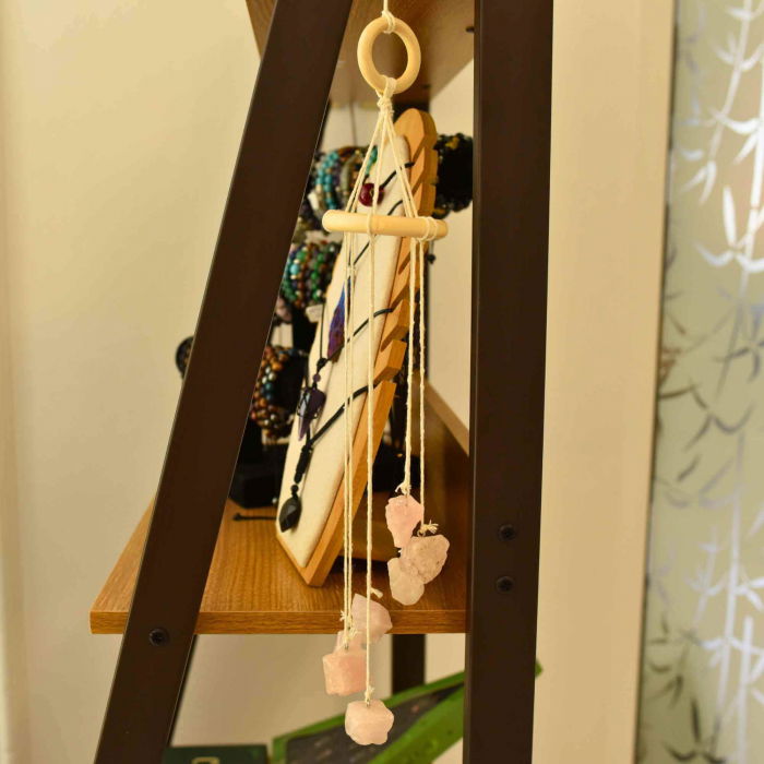 Clopotel de Vant cu Pietre Semipretioase de Cuart Roz - Armonie, Iubire si Rafinament in Ambientul Tau [3]