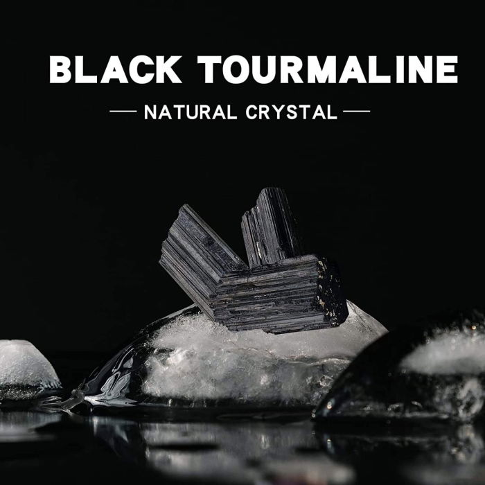 Cristal natural unicat de vindecare Turmalina neagra pietre brute 8-9 cm  - Pentru energie pozitiva, protectie [6]