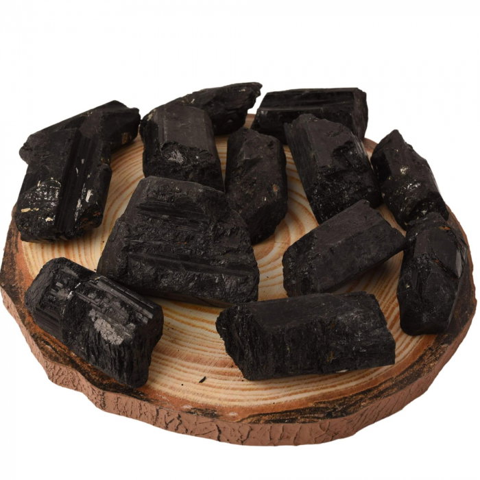 Cristal natural unicat de vindecare Turmalina neagra pietre brute 8-9 cm  - Pentru energie pozitiva, protectie [4]