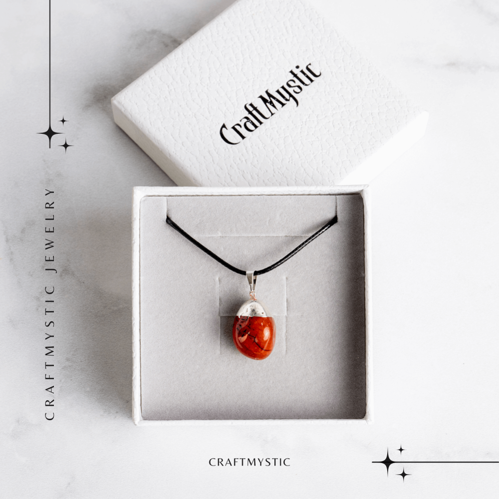 Colier cu Piatra Rulata de Carneol Natural – Energie, Creativitate si Motivare [8]