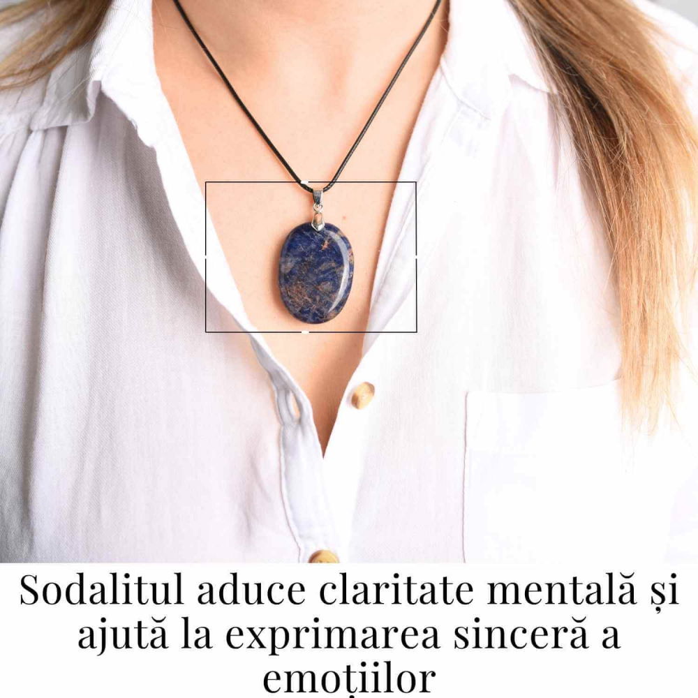 Colier cu Sodalit Natural - Claritate si Conexiune Spirituala [2]