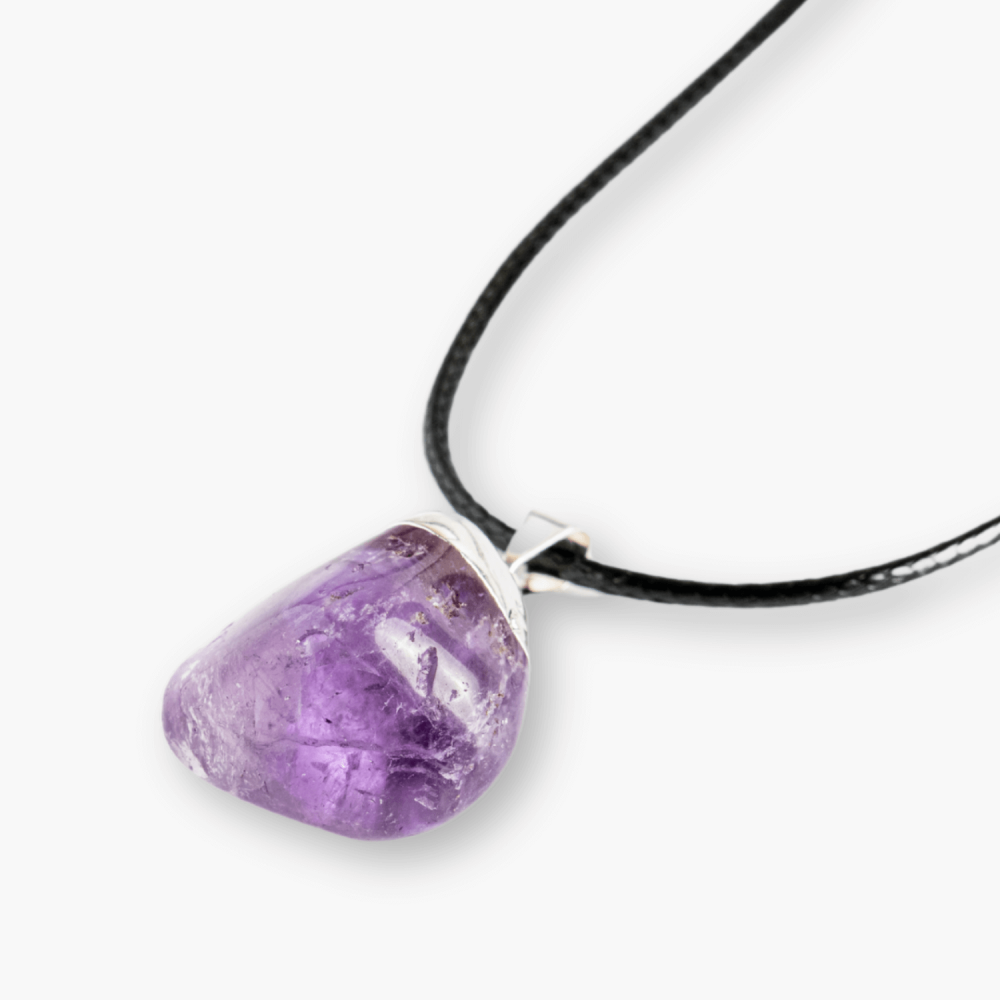 Colier cu Piatra Rulata de Ametist Natural – Calm si Protectie Spirituala [9]