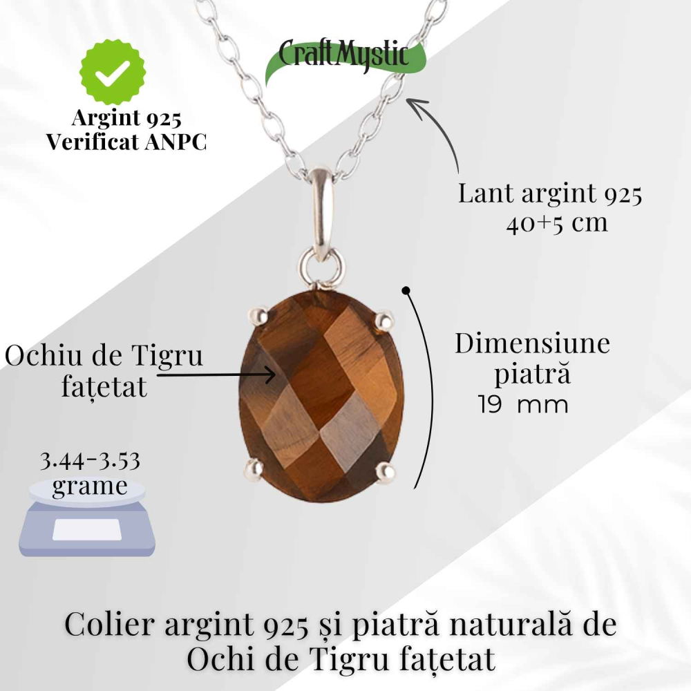 Colier Argint 925 cu Cuart Roz Lacrima – Iubire, Vindecare si Armonie Interioara [5]