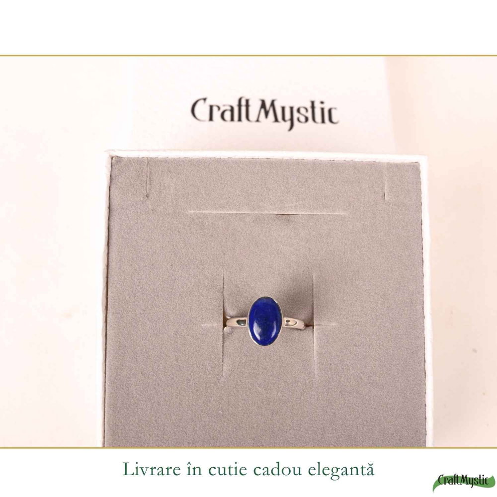 Inel argint 925 cu Lapis Lazuli oval – claritate si eleganta autentica [6]