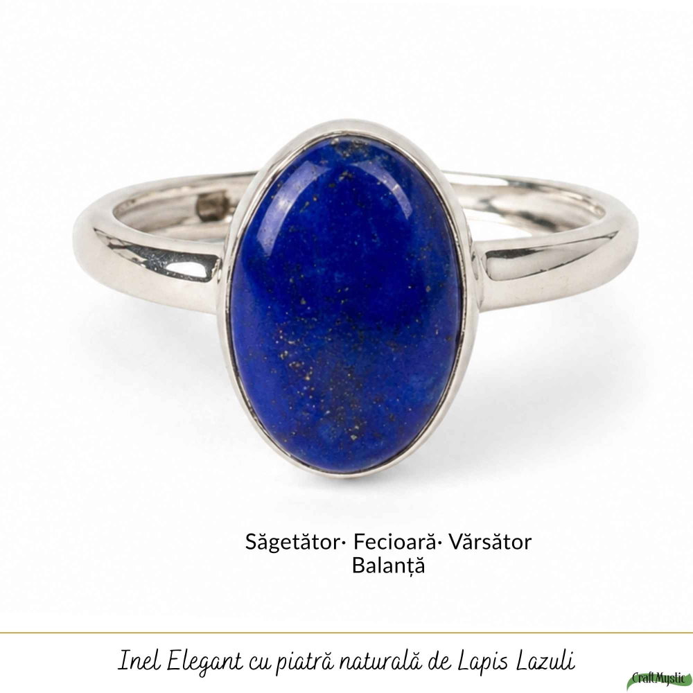 Inel argint 925 cu Lapis Lazuli oval – claritate si eleganta autentica [5]
