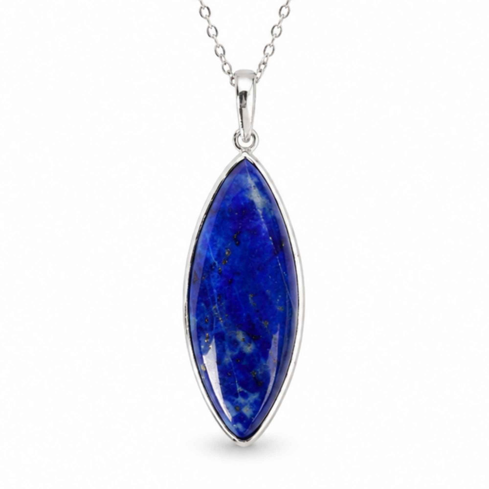 Colier argint 925 cu Lapis Lazuli delicat – Claritate mentala si echilibru interior [1]