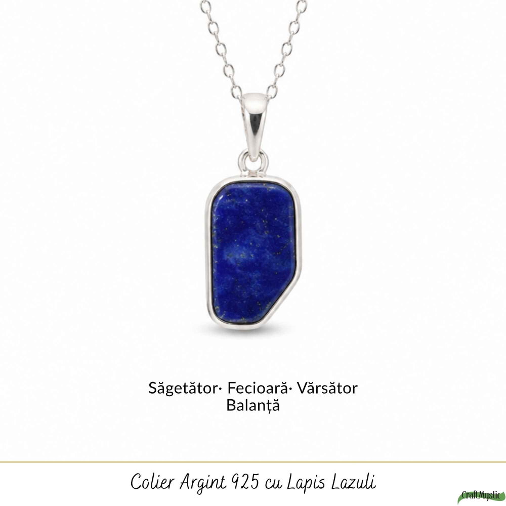 Colier argint 925 cu Lapis Lazuli neuniform – Claritate mentala si autenticitate [5]