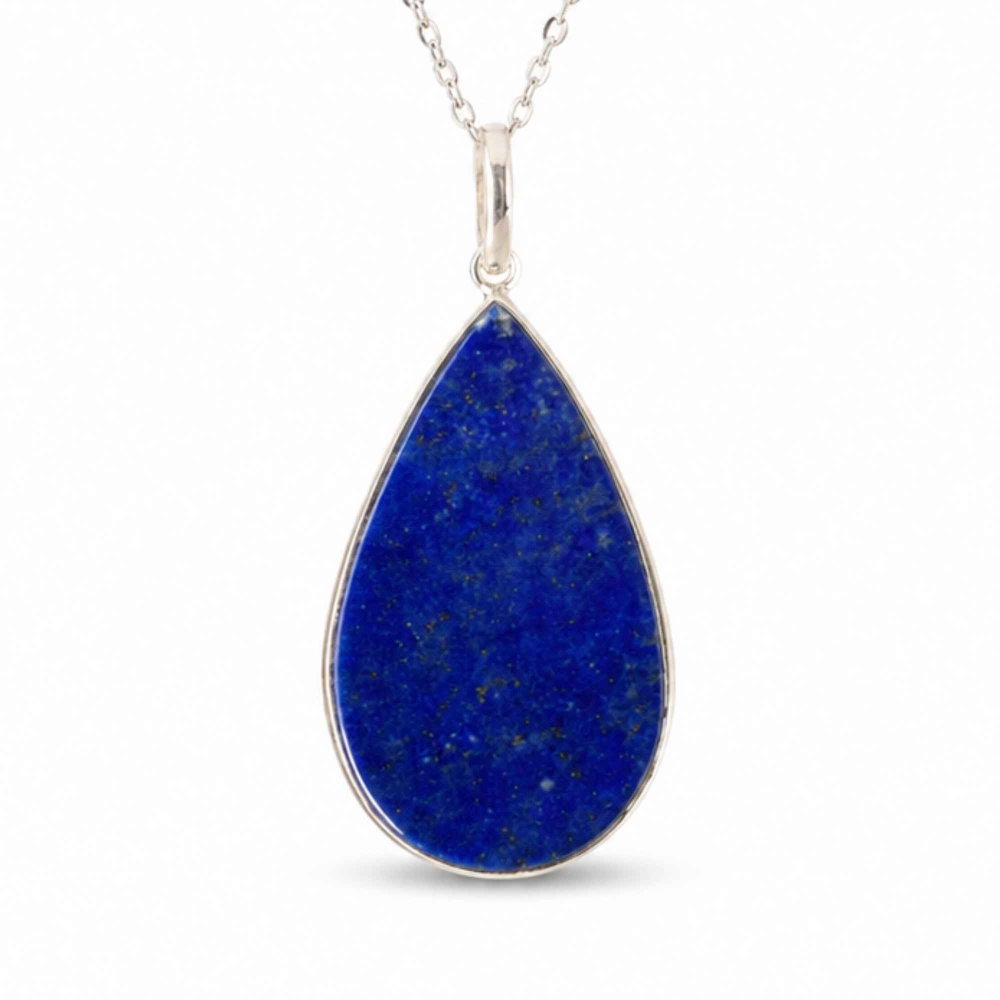 Colier argint 925 cu Lapis Lazuli lacrima – Claritate mentala si echilibru interior [1]