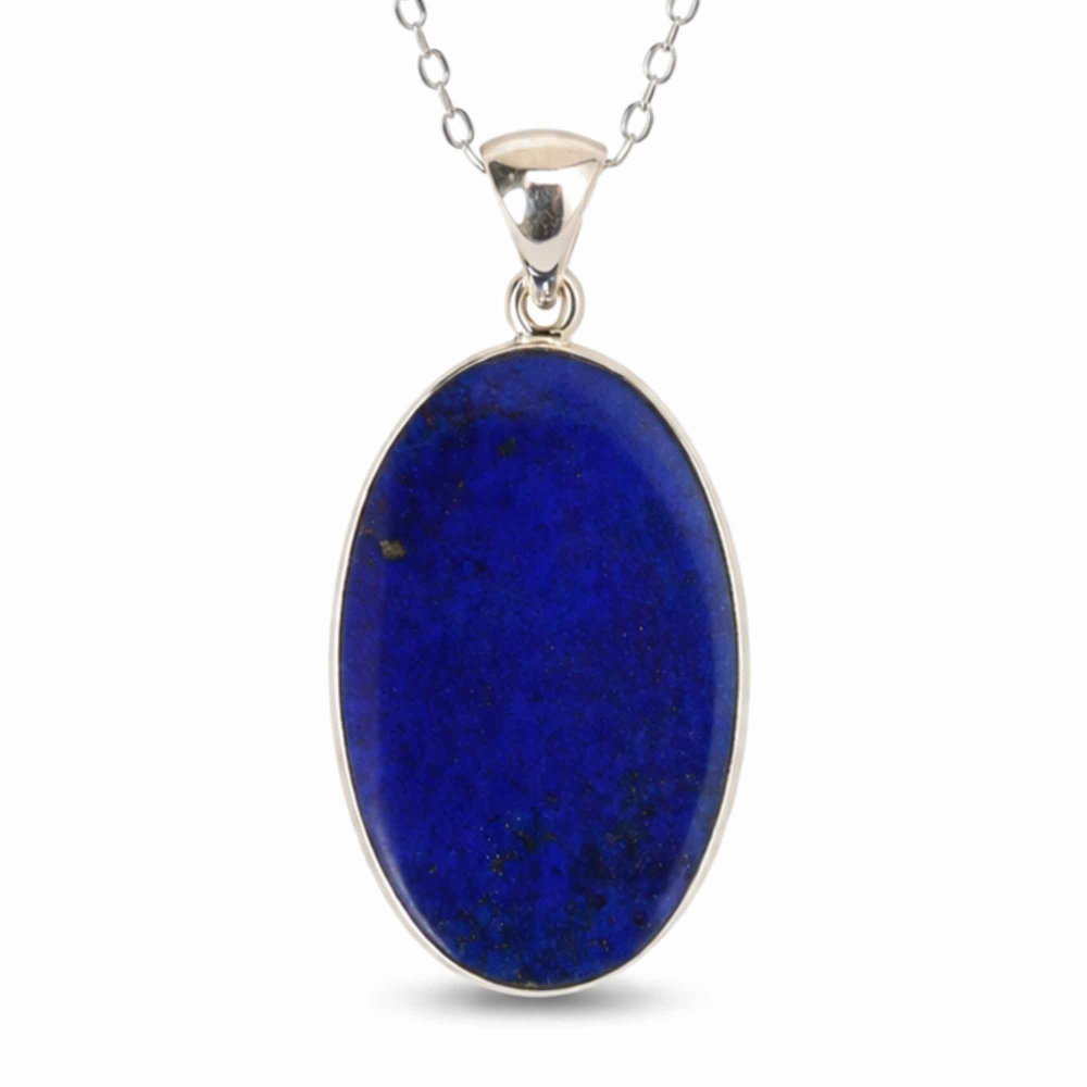 Colier argint 925 cu Lapis Lazuli forma ovala – Claritate mentala si echilibru interior [1]