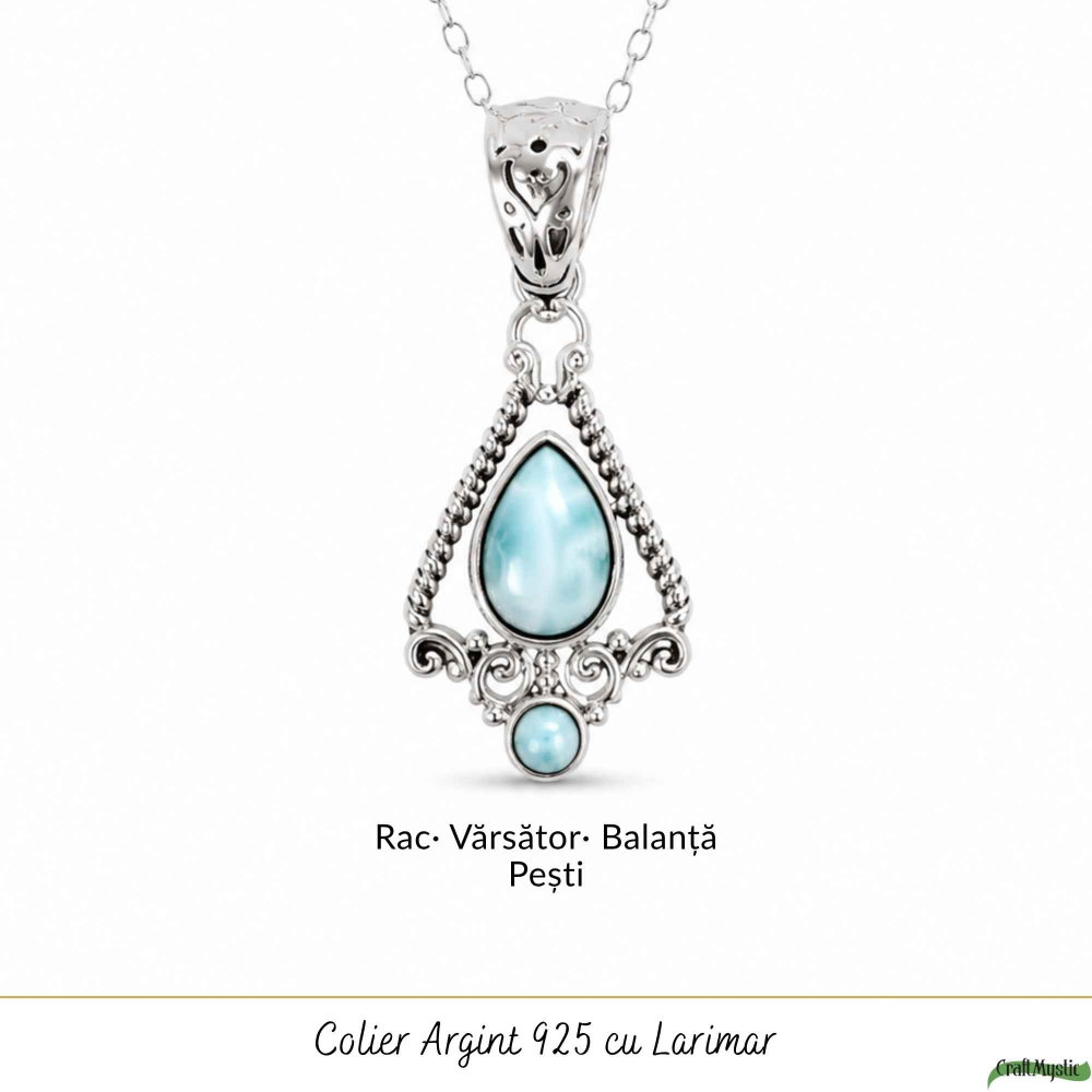 Colier Argint 925 cu Larimar – Calm si Energie Feminina [5]
