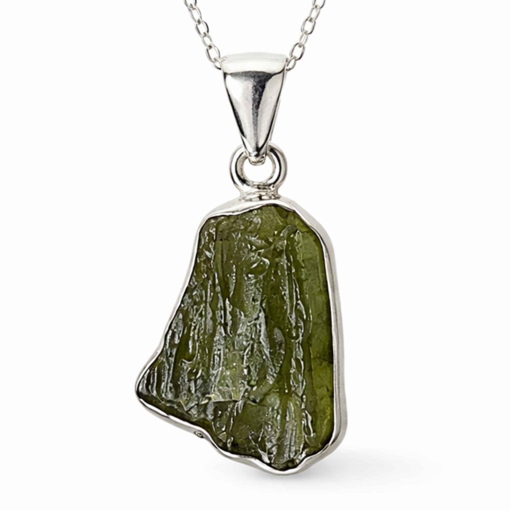 Colier argint 925 cu moldavit brut neregulat – transformare si claritate interioara [1]