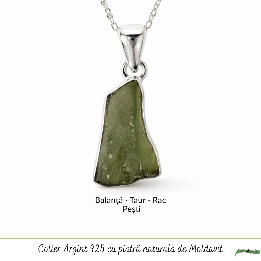 Colier argint 925 cu moldavit brut neregulat – transformare si energie autentica [5]