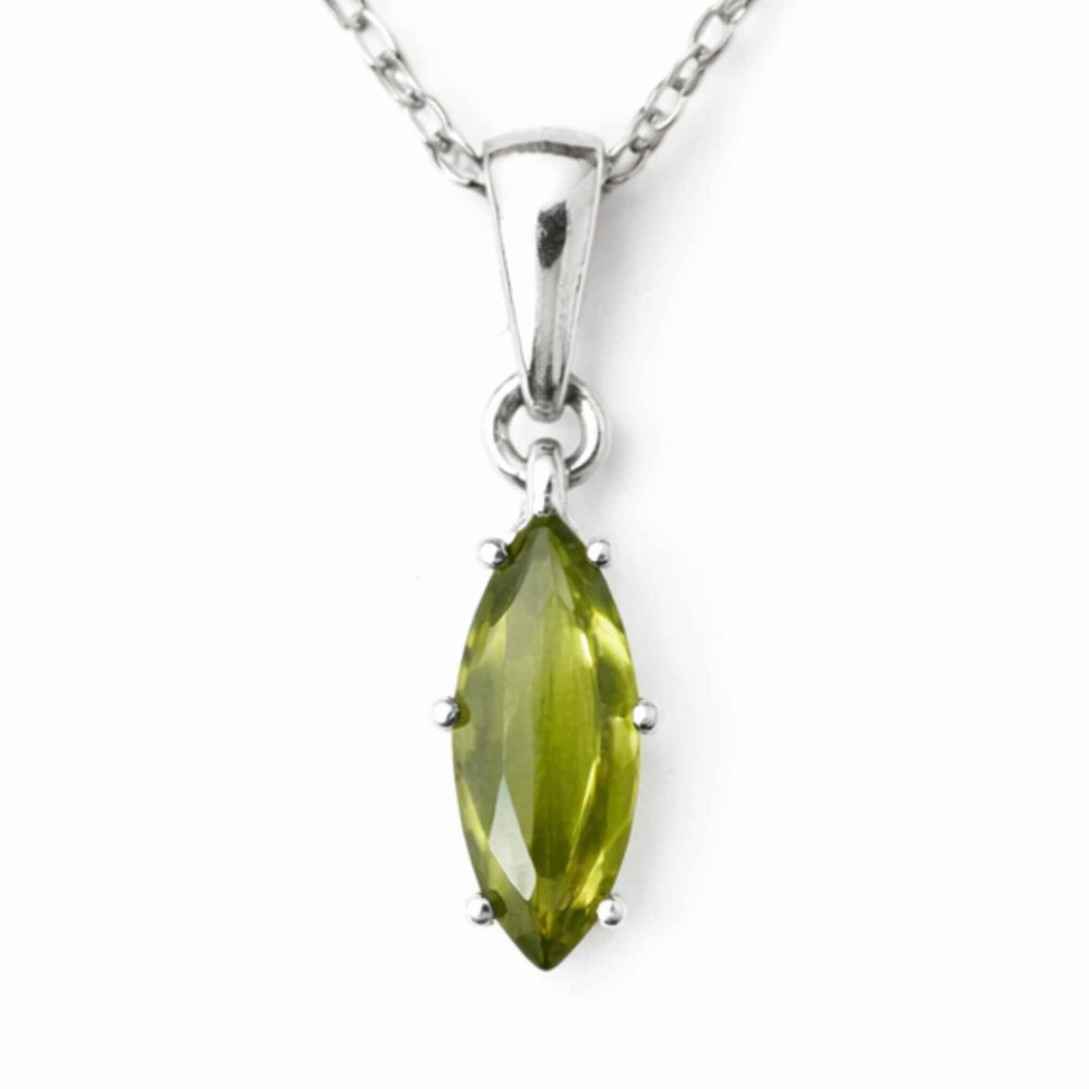 Colier Argint 925 cu Moldavit Fatetat Delica – Transformare si Claritate [1]