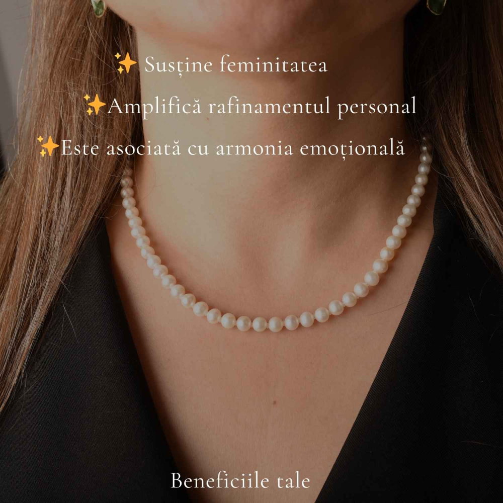 Colier Argint 925 cu Perle Naturale de Cultura – Delicatete si Eleganta Feminina [3]