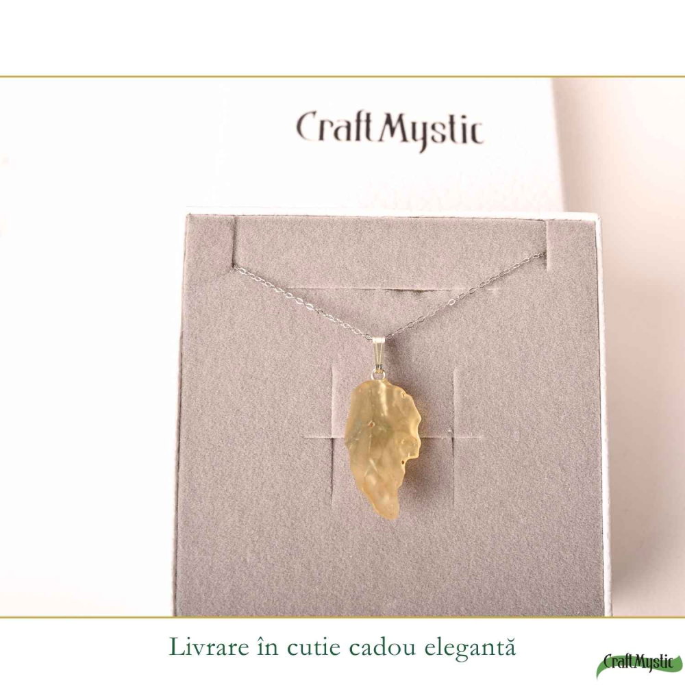 Colier Argint 925 cu Piatra Desertului Libian – Protectie si Energie Interioara [6]
