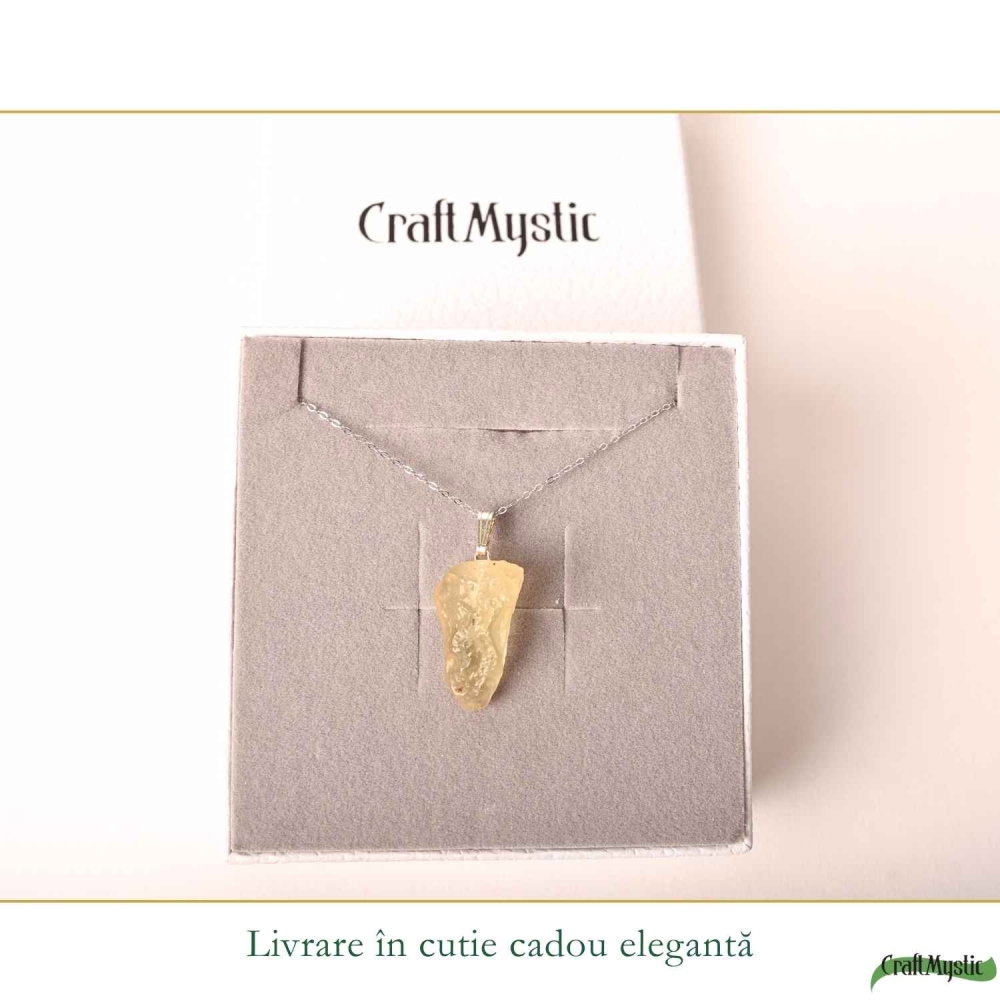 Colier Argint 925 cu Piatra Desertului Libian – Energie si Claritate [6]