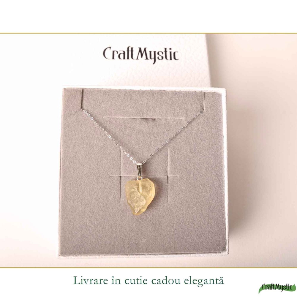 Colier Argint 925 cu Piatra Desertului Libian – Protectie si Claritate [6]