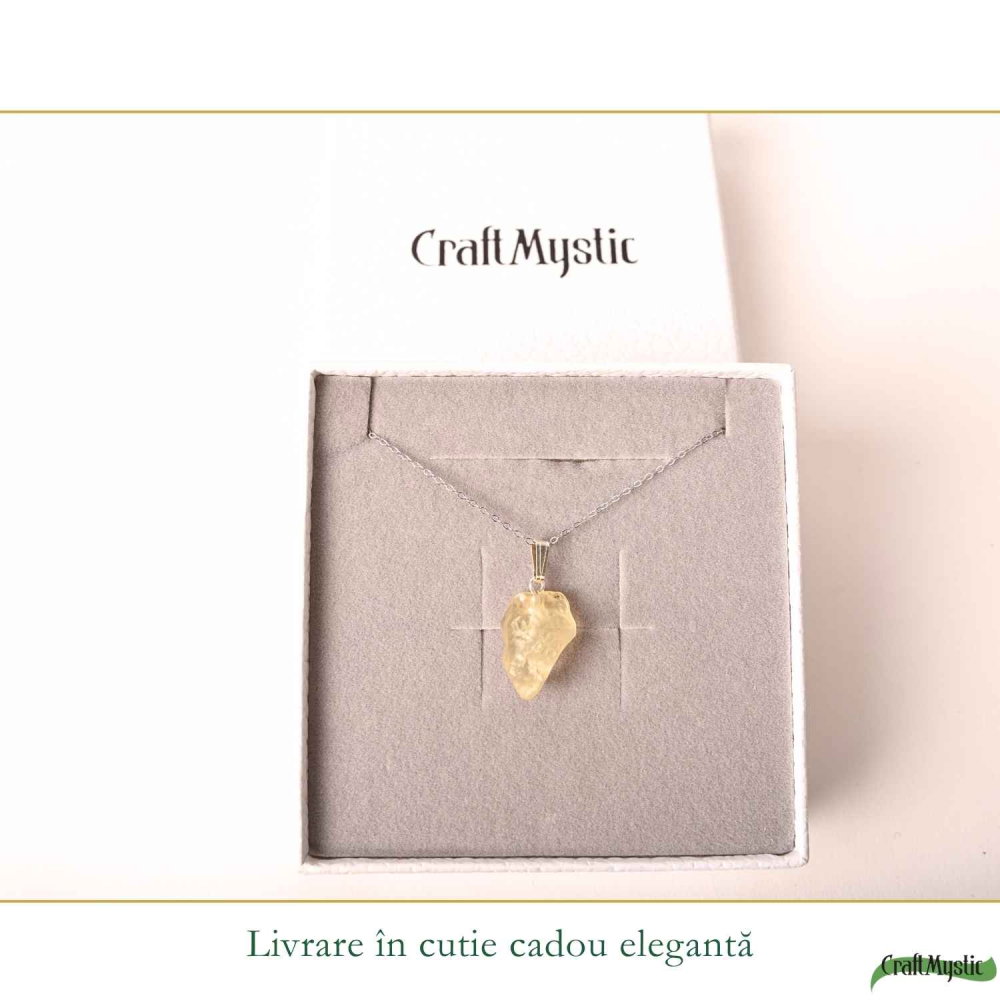 Colier Argint 925 cu Piatra Desertului Libian Neuniforma – Energie si Protectie [6]