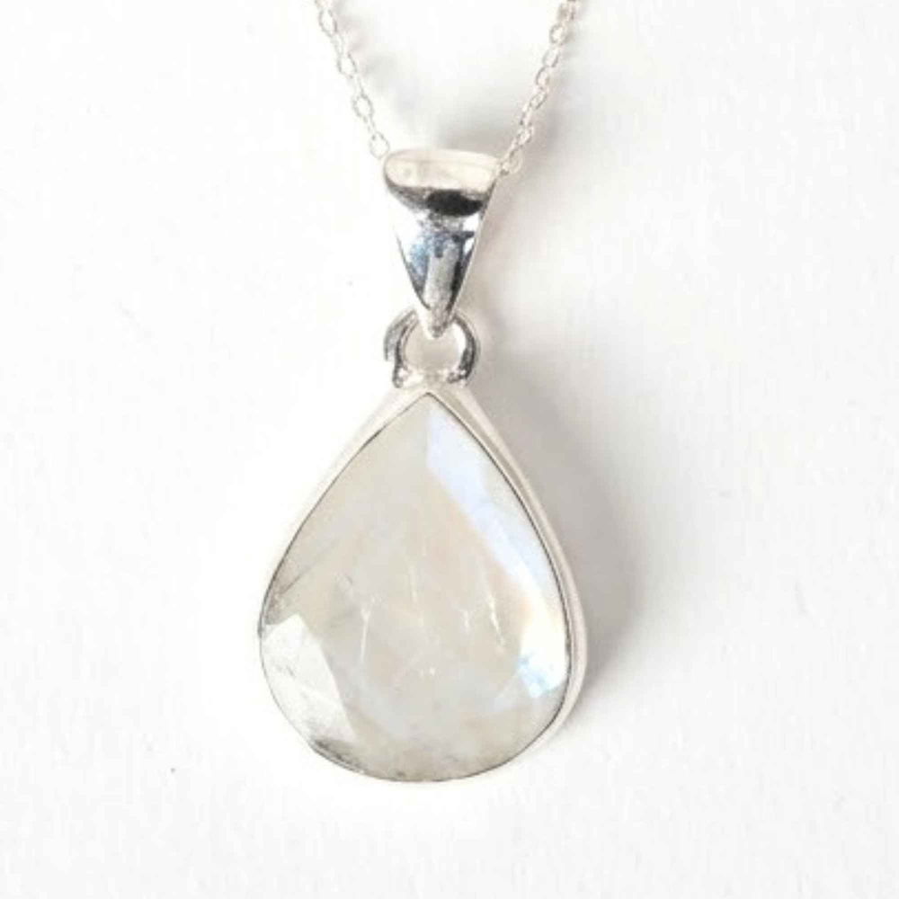 Colier Argint 925 cu Piatra Lunii Lacrima – Intuitie si Echilibru Feminin [1]