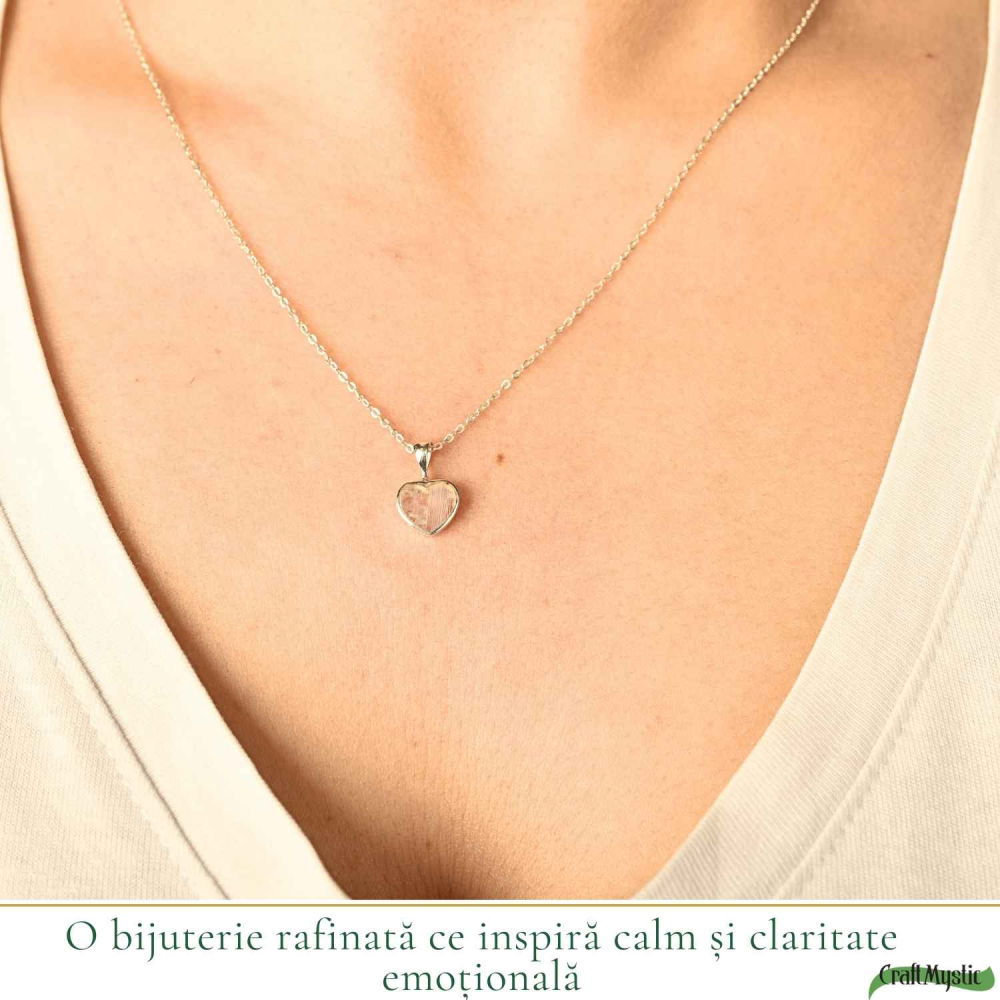 Colier Argint 925 cu Piatra Lunii Inima – Iubire si Echilibru Emotional [2]