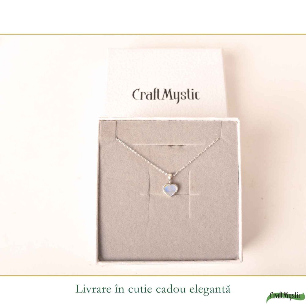 Colier Argint 925 cu Piatra Lunii Inima – Iubire si Echilibru Emotional [6]