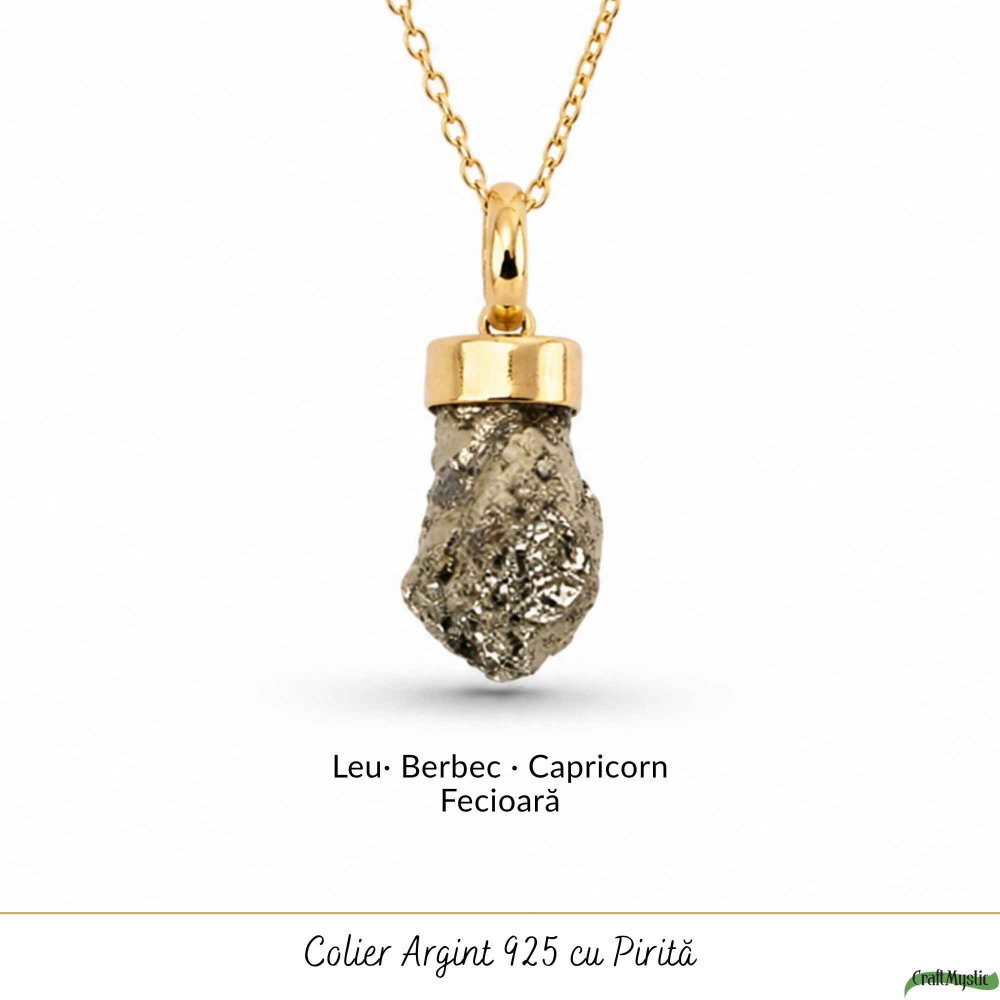 Colier argint 925 cu Pirita neuniform – Prosperitate si incredere [5]