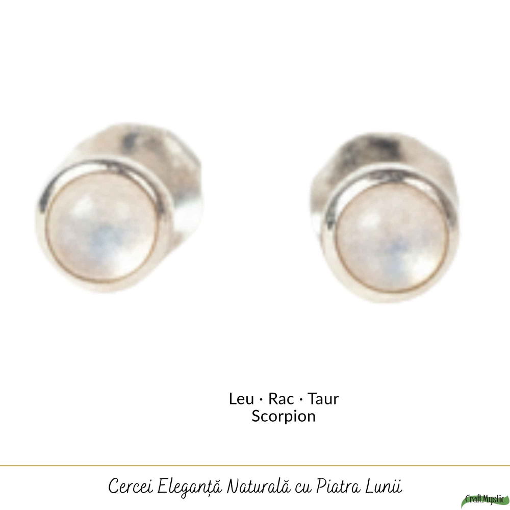 Cercei Argint 925 cu Piatra Lunii Bobita – Intuitie si Feminitate Delicata [5]