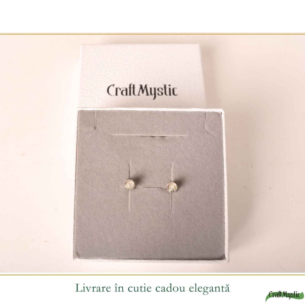 Cercei Argint 925 cu Piatra Lunii Bobita – Intuitie si Feminitate Delicata [6]