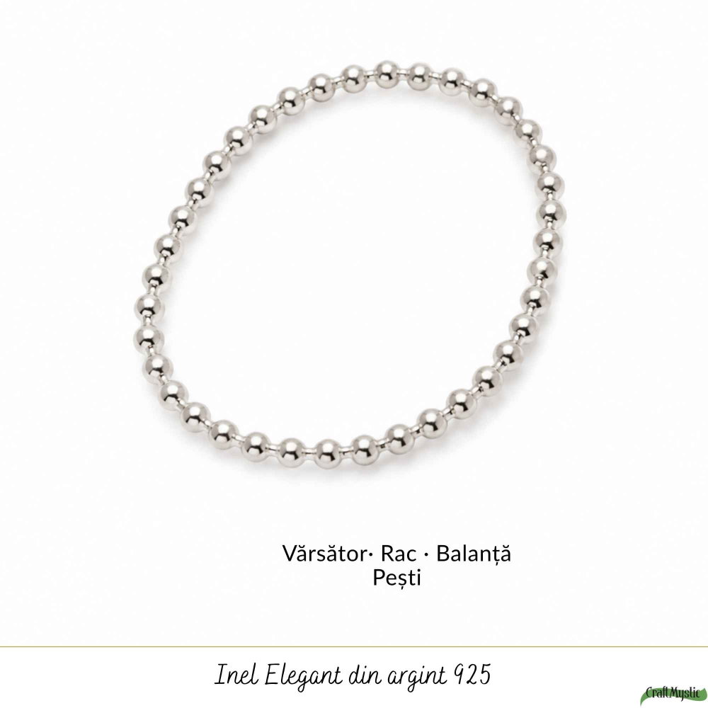 Inel Argint 925 cu Bilute – Eleganta Minimalista si Echilibru Zilnic [5]