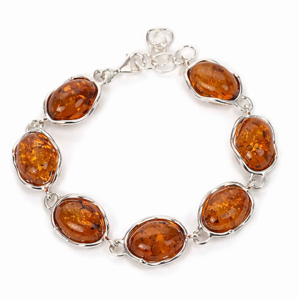 Bratara Argint 925 Ovala cu Chihlimbar Natural – Caldura si Vitalitate [1]