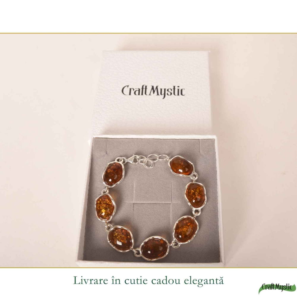 Bratara Argint 925 Ovala cu Chihlimbar Natural – Caldura si Vitalitate [6]