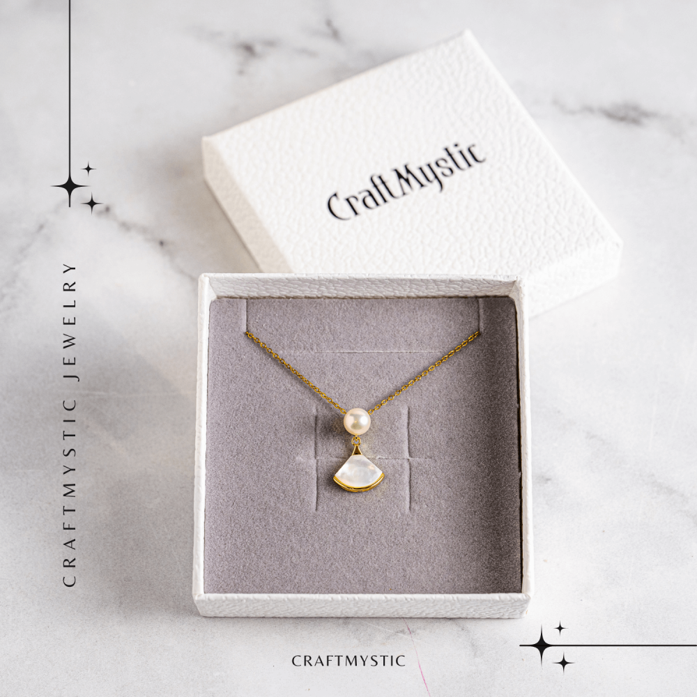 Poarta linistea interioara – Colier cu perla de cultura si scoica naturala [5]