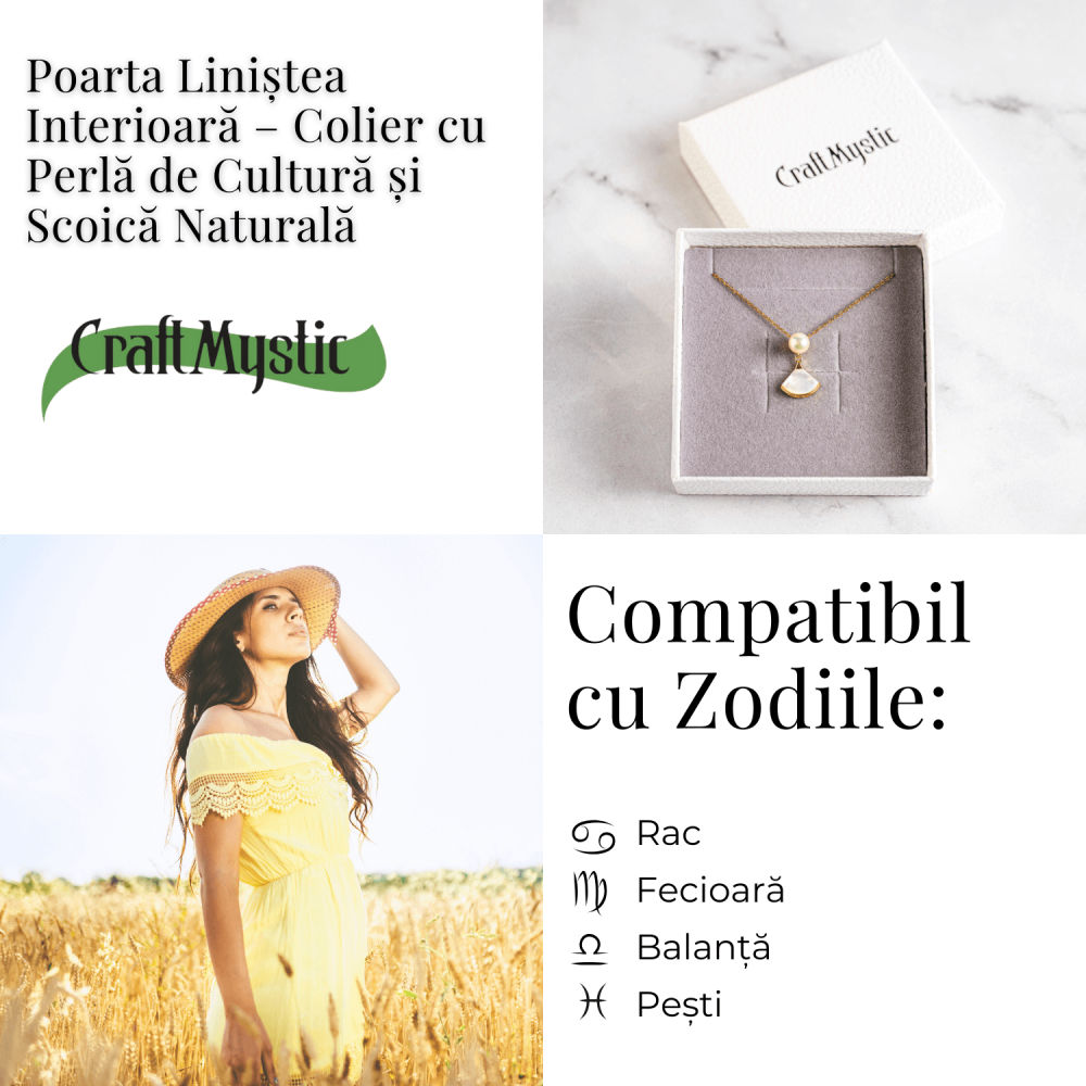 Poarta linistea interioara – Colier cu perla de cultura si scoica naturala [6]