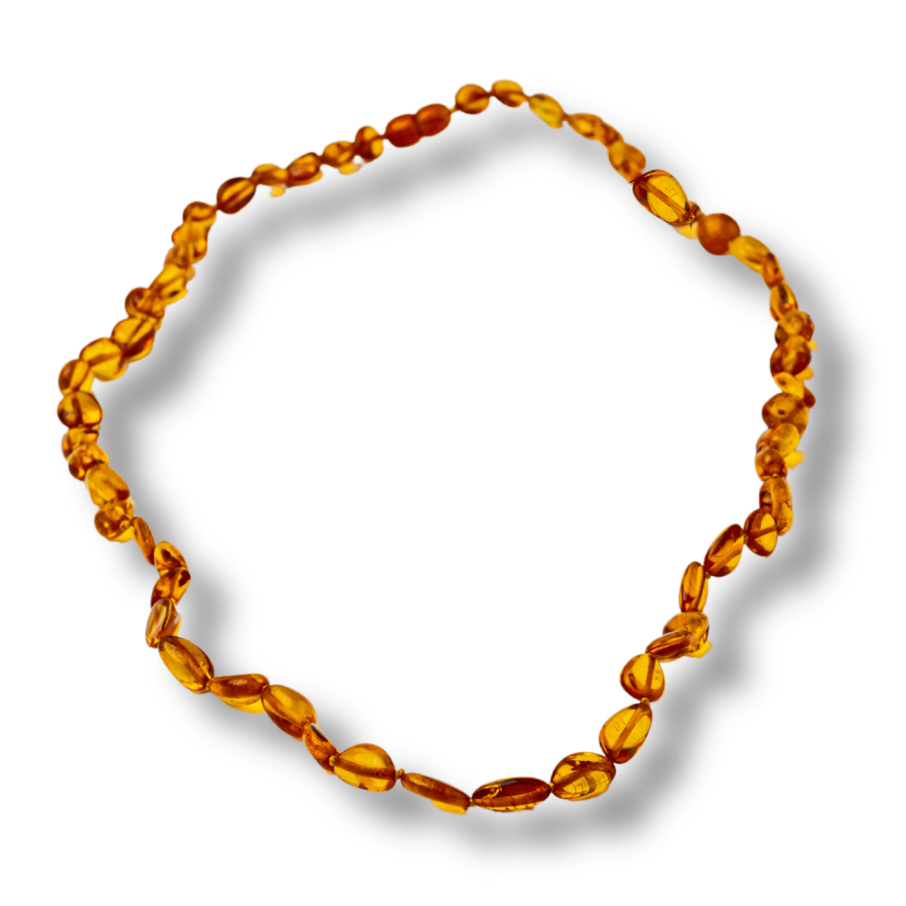 Colier Chihlimbar Natural Auriu – Energie Pozitiva, Calduroasa si Eleganta Organica [1]