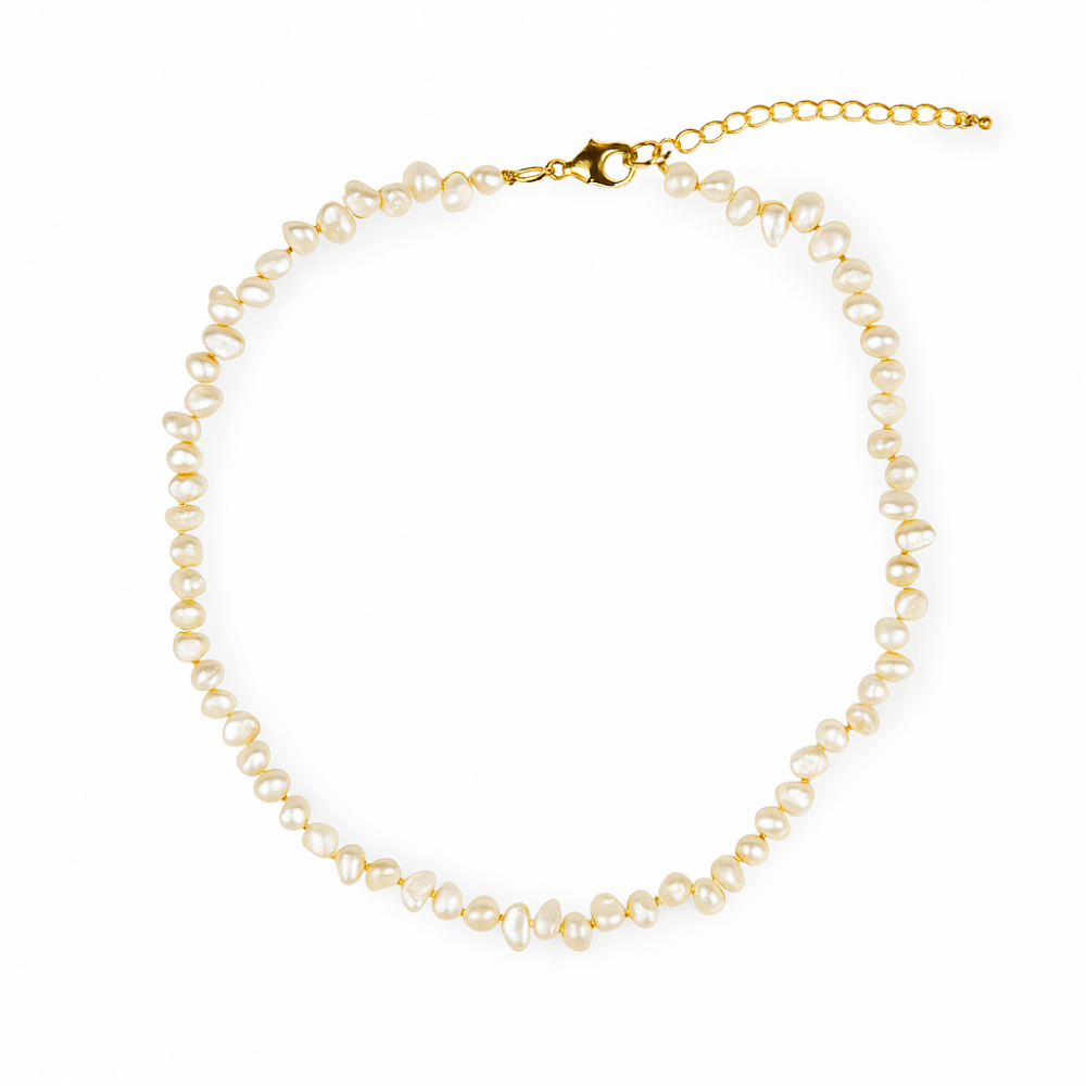 Colier choker cu perle design baroc – Eleganta naturala, mereu la moda [1]